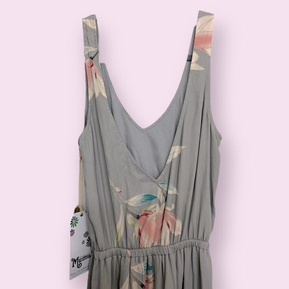 Show Me Your Mumu Kendall Maxi Dress Floral Taupe Gray NWT Womens Size Small - Picture 7 of 12